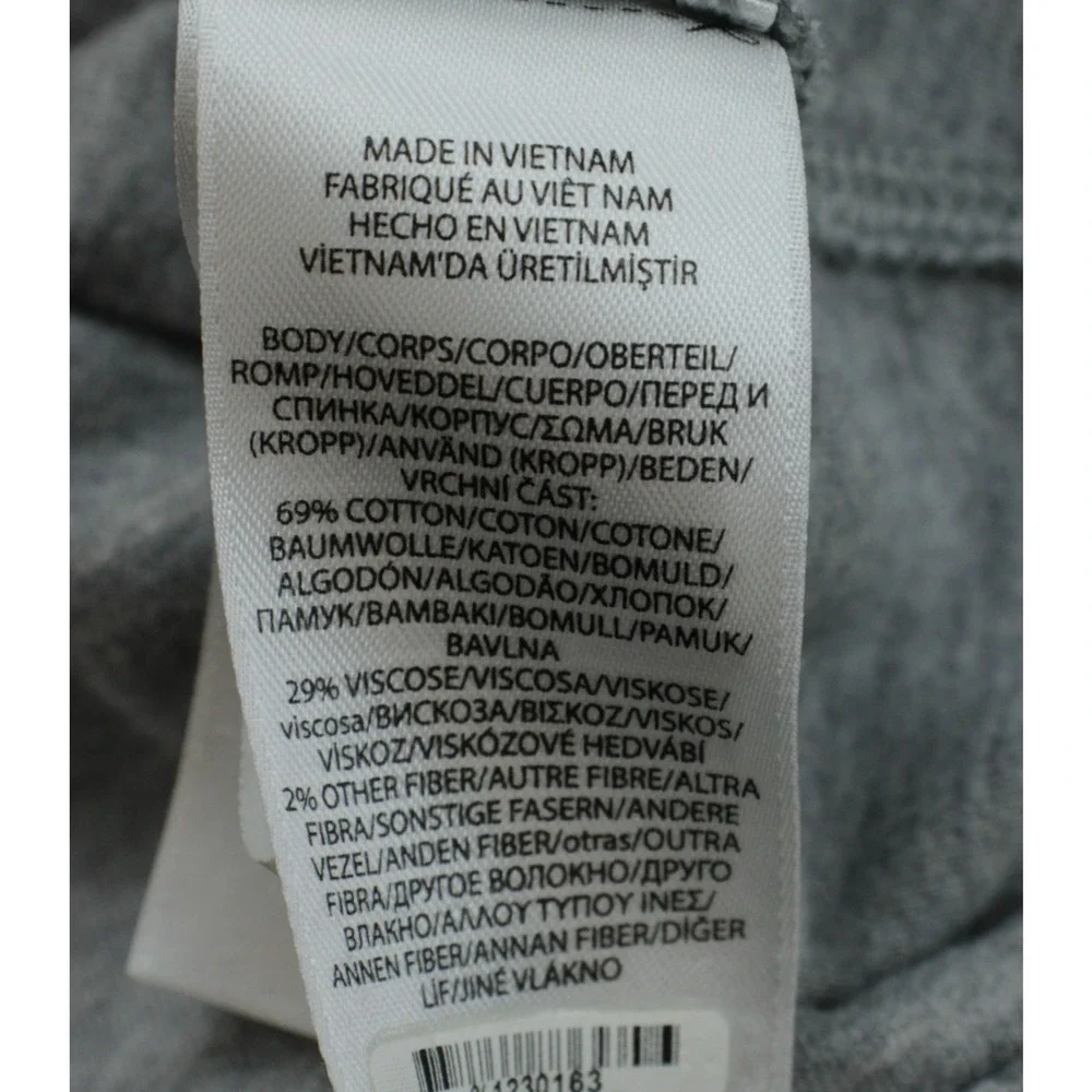 Polo Ralph Lauren Sweatshirt Mens XL Gray Cotton Blend 1/4 Zip Mock‎ Neck